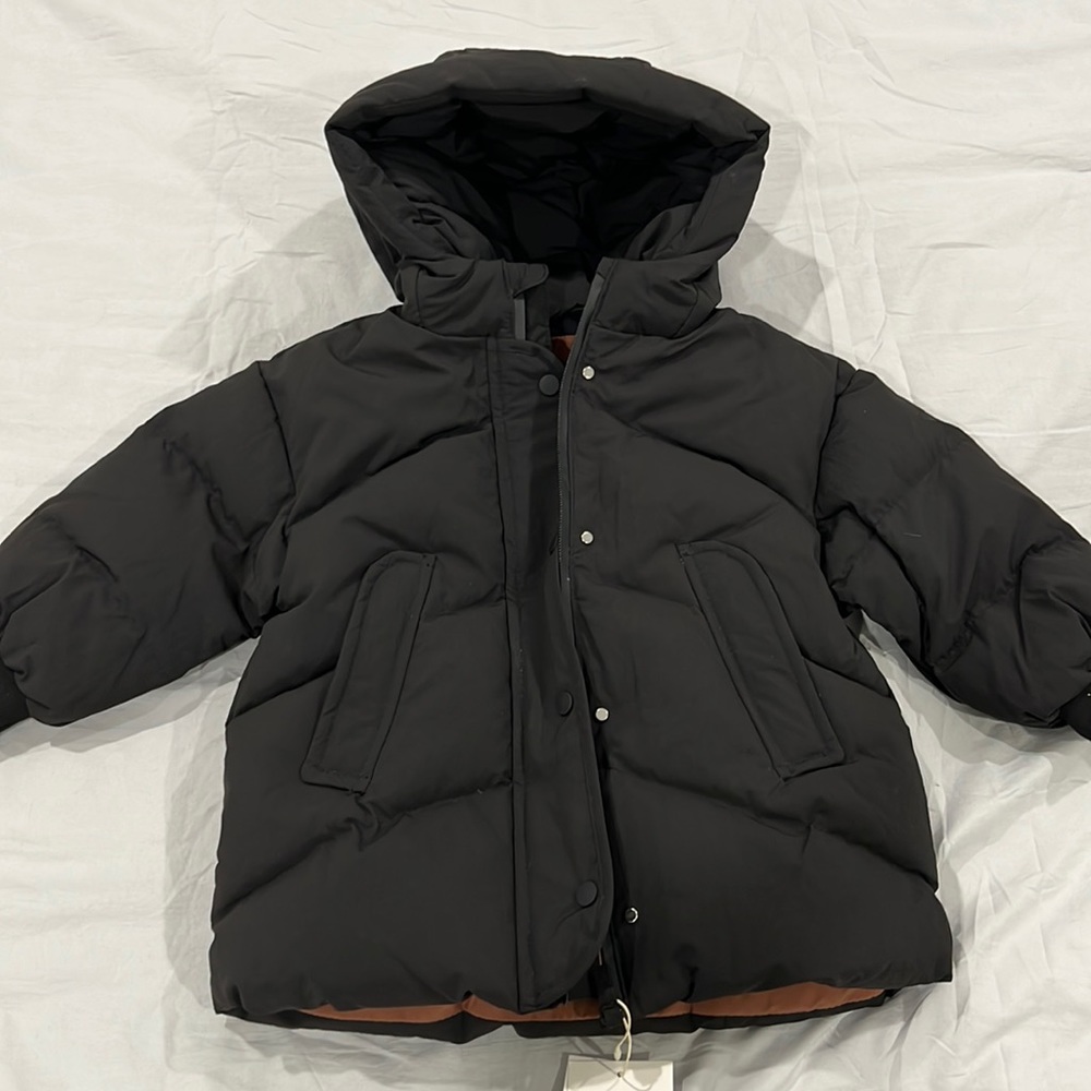 Zara girls-down puffer jacket size 2-3! NEW!